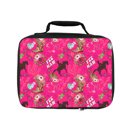 Lunch Bag - Cowgirl - Hot Pink