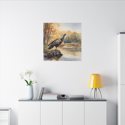 Matte Wall Canvas - Wild Turkey - The Great Outdoors Collection