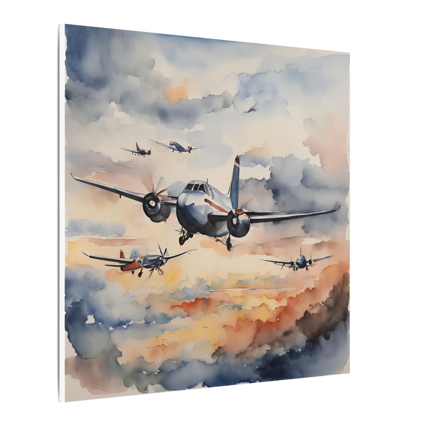 Matte Wall Canvas - Wings of Aviation - Wheels & Wings Collection