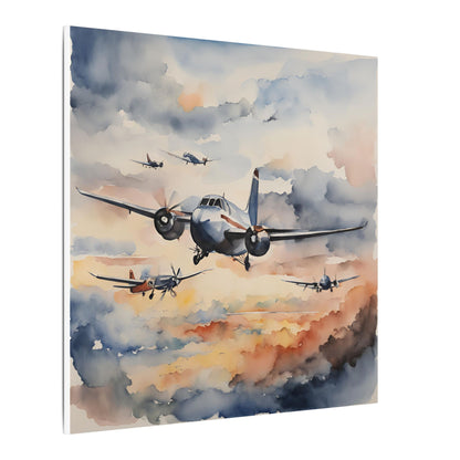 Matte Wall Canvas - Wings of Aviation - Wheels & Wings Collection