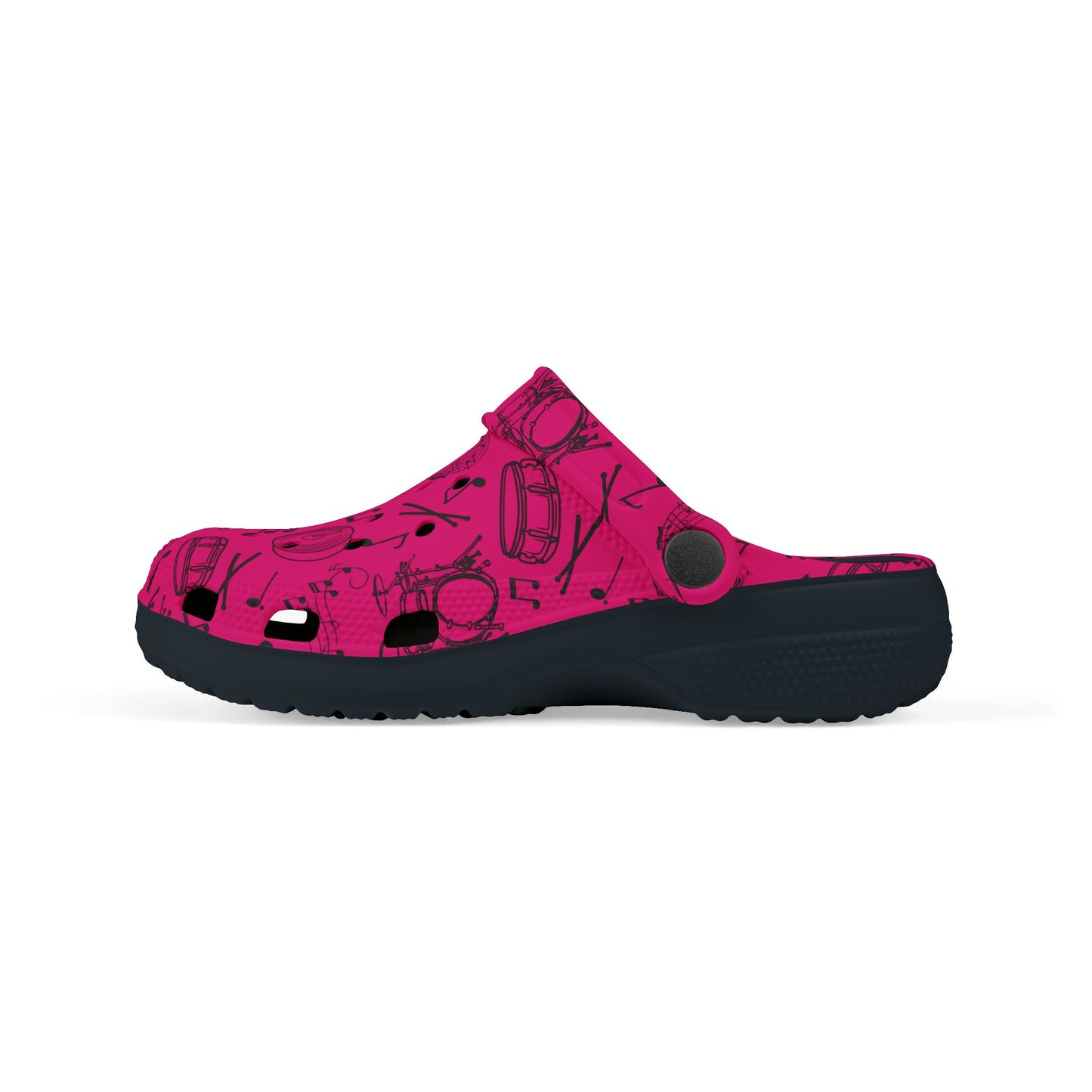 Kid's Foam Clogs - Drums - Hot Pink