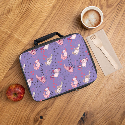 Lunch Bag - Axolotl - Lavender