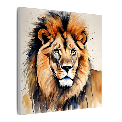 Matte Wall Canvas - Lion's Mane - African Safari Collection