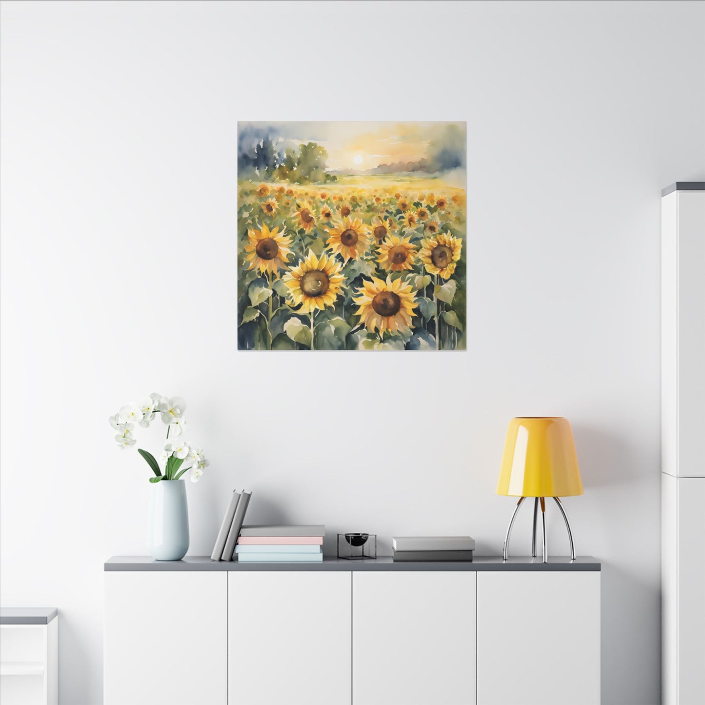 Matte Wall Canvas - Sunflower - Bloom and Grow Collection