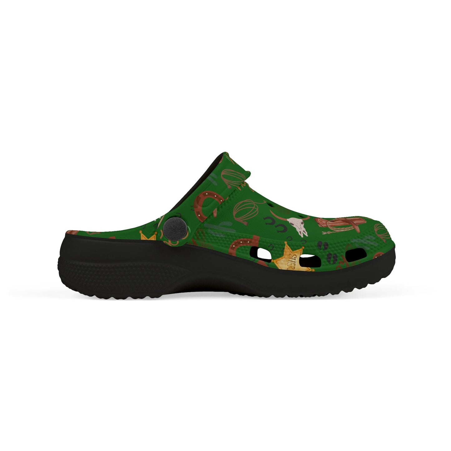 Kid's Foam Clogs - Cowboy - Forest