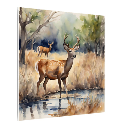 Matte Wall Canvas - Deer - The Great Outdoors Collection