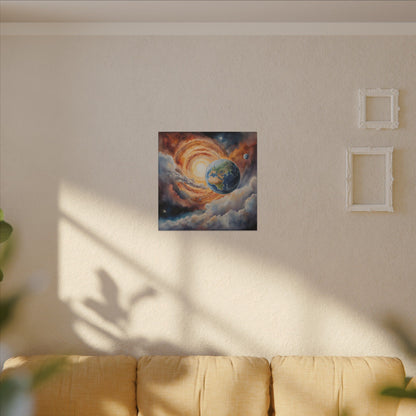 Matte Wall Canvas - Planet Earth - Beyond the Stars Collection