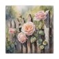 Matte Wall Canvas - Rose - Bloom and Grow Collection