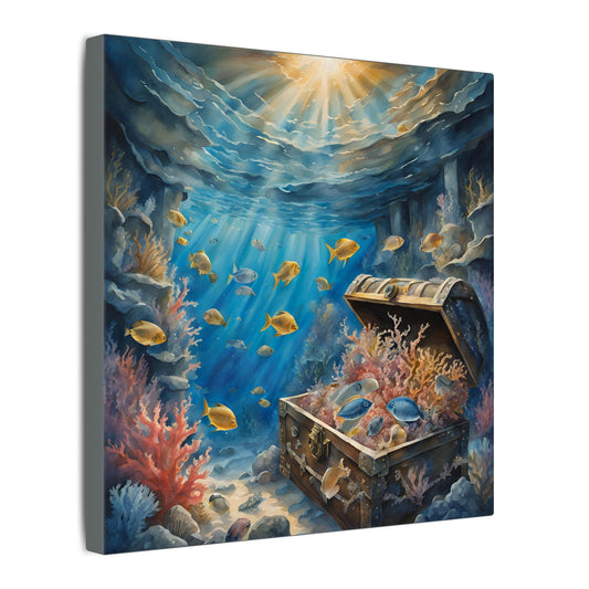 Matte Wall Canvas - Sunken Treasure - Neptune's Nursery Collection