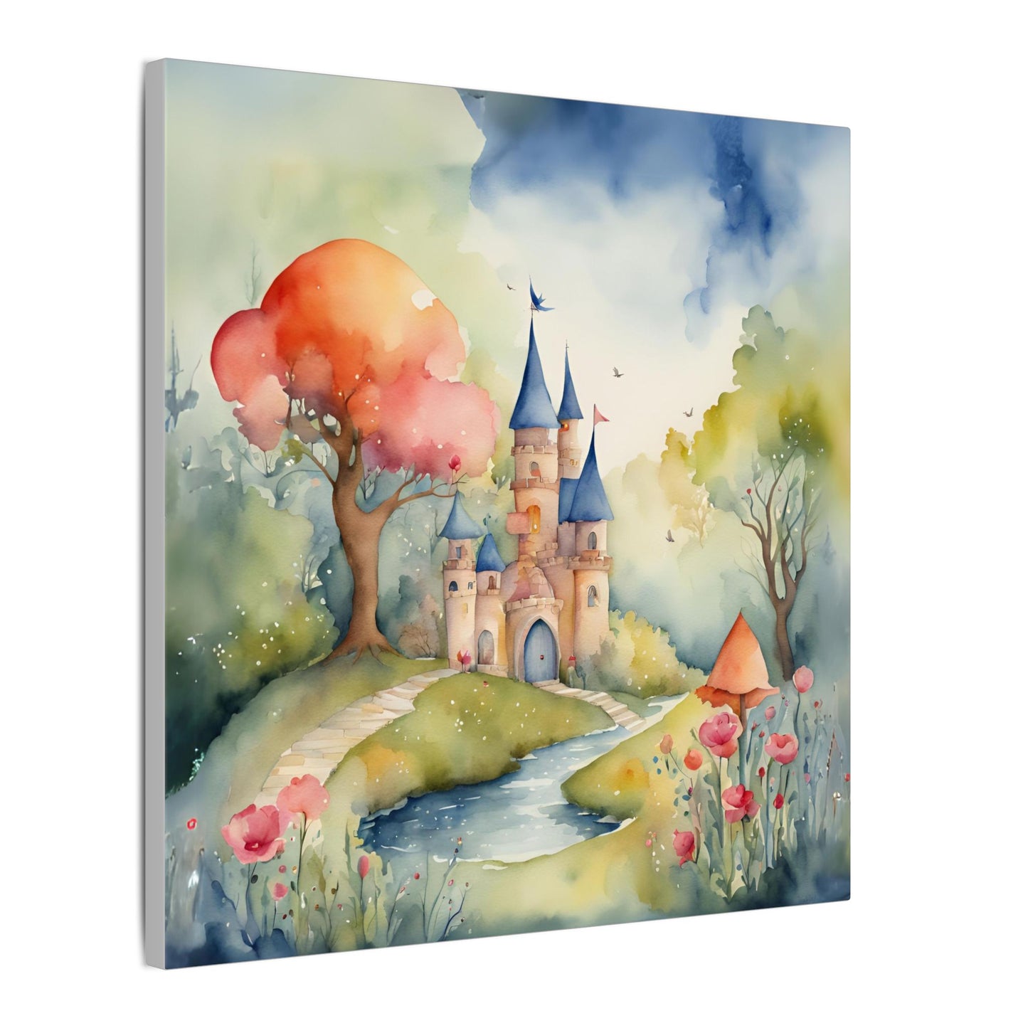 Matte Wall Canvas - Castlescape - Storybook Dreams Collection