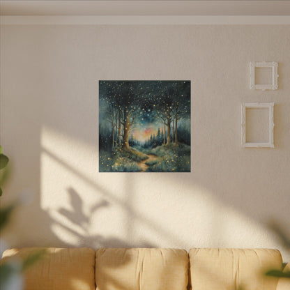 Matte Wall Canvas - Whimsical Forest