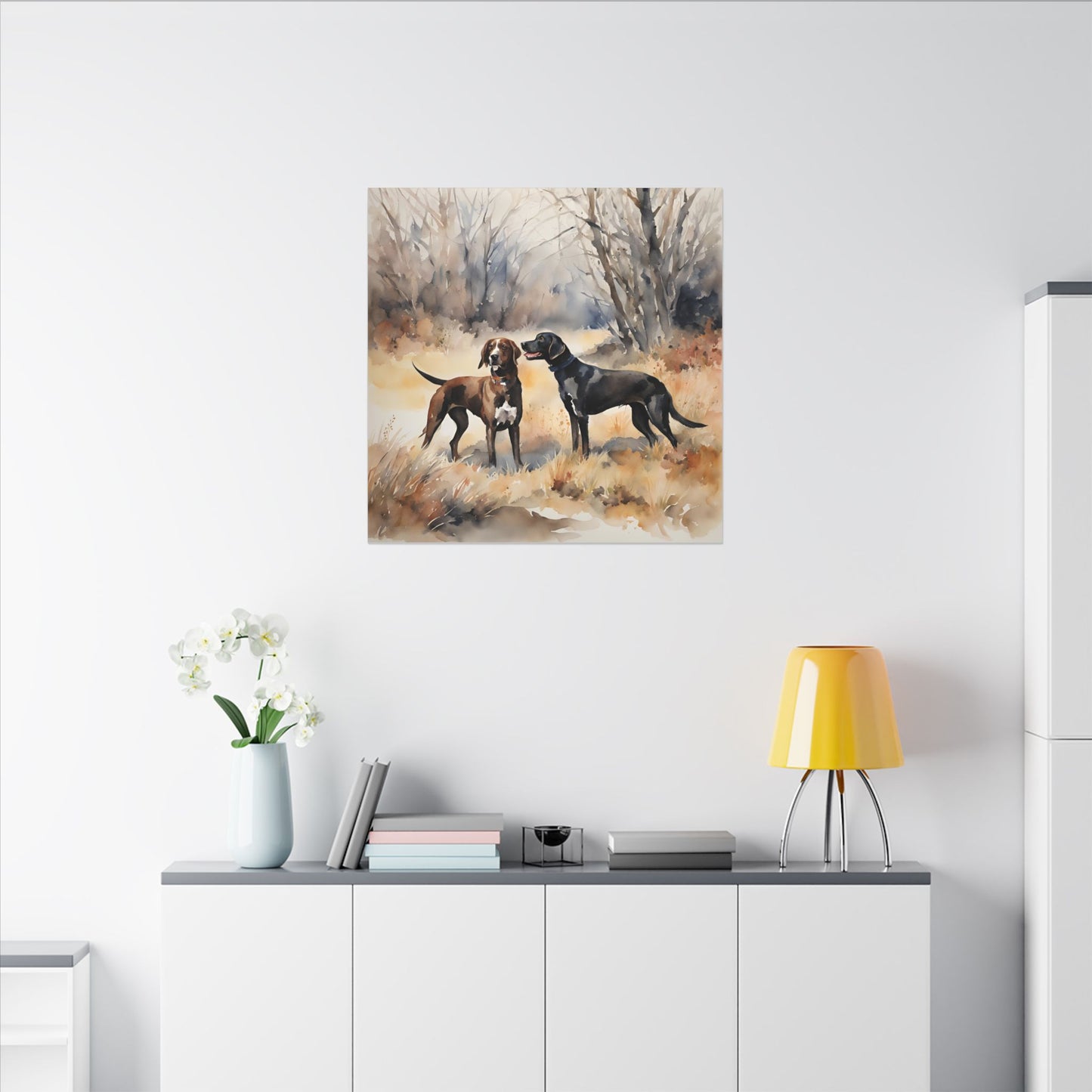 Matte Wall Canvas - Hounds - The Great Outdoors Collection