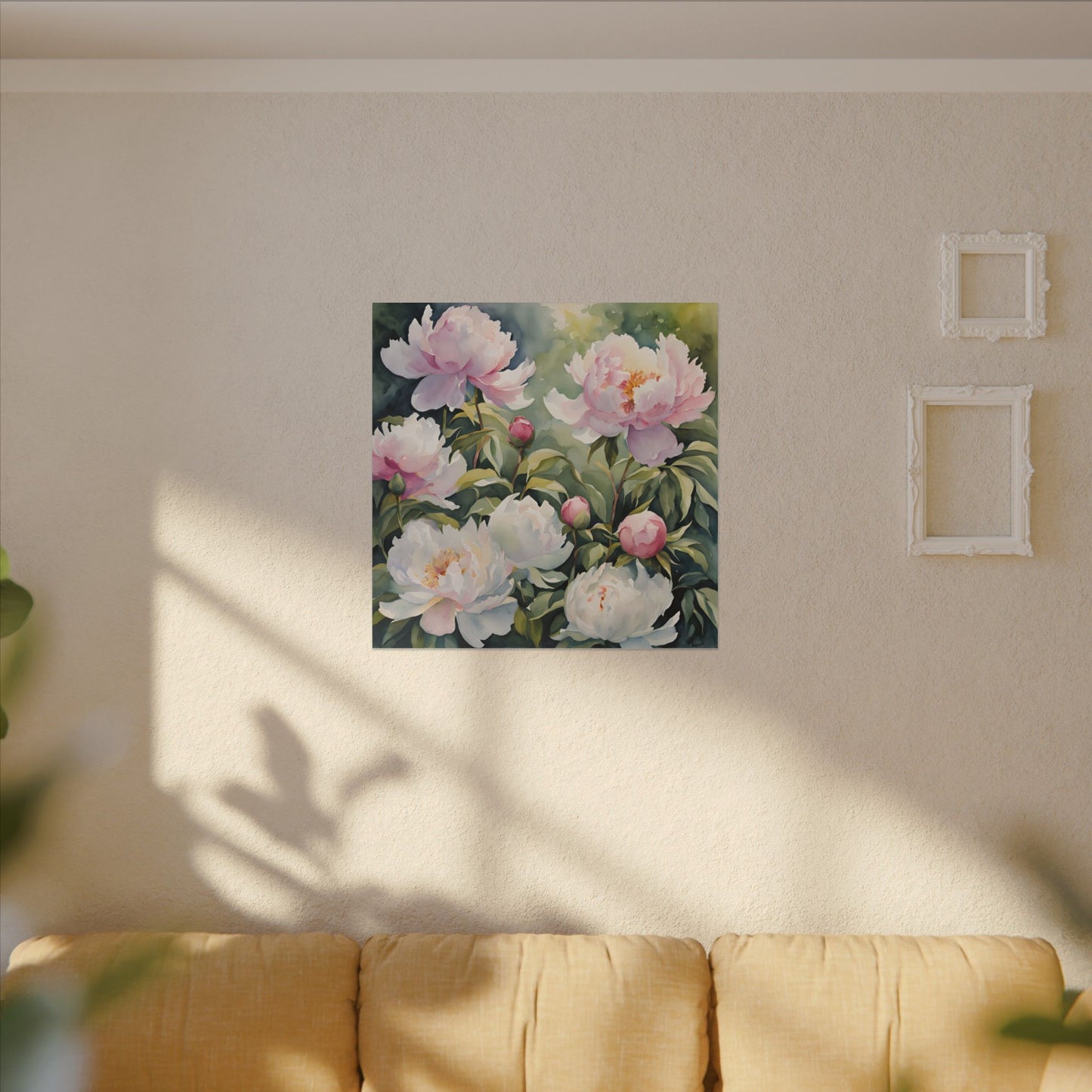 Matte Wall Canvas - Peony - Bloom and Grow Collection
