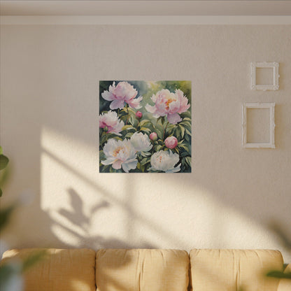 Matte Wall Canvas - Peony - Bloom and Grow Collection