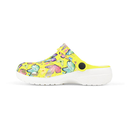 Kid's Foam Clogs - Butterflies - Butter