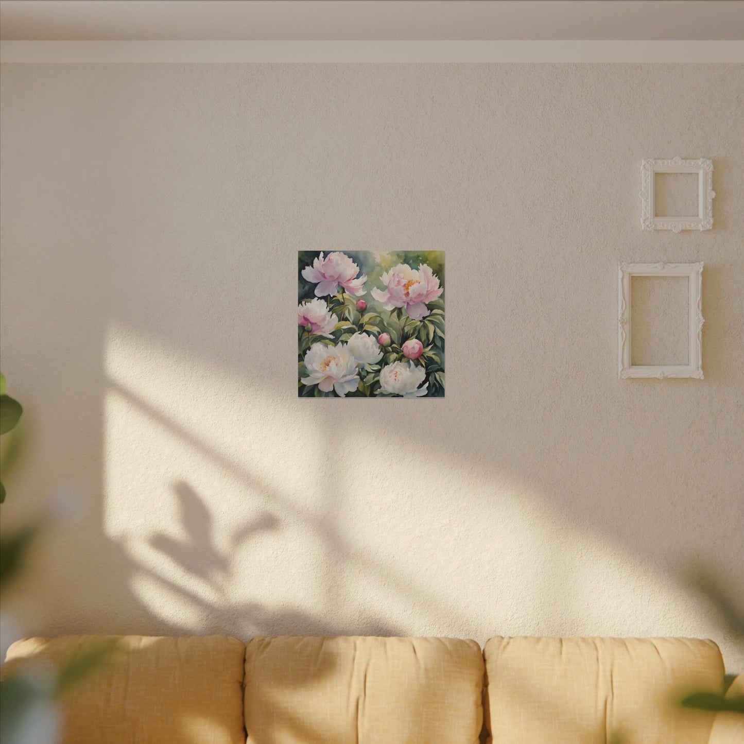 Matte Wall Canvas - Peony - Bloom and Grow Collection