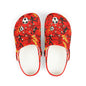 Kid's Foam Clogs - Soccer - Red Hot