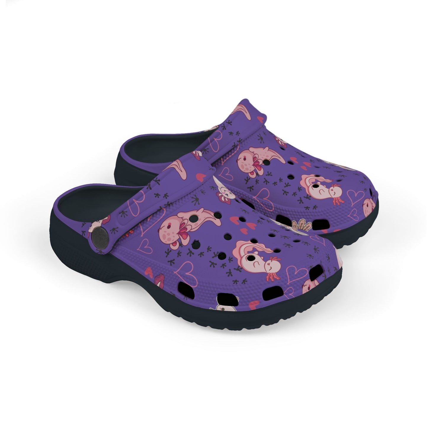 Kid's Foam Clogs - Axolotl - Periwinkle