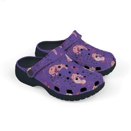Kid's Foam Clogs - Axolotl - Periwinkle