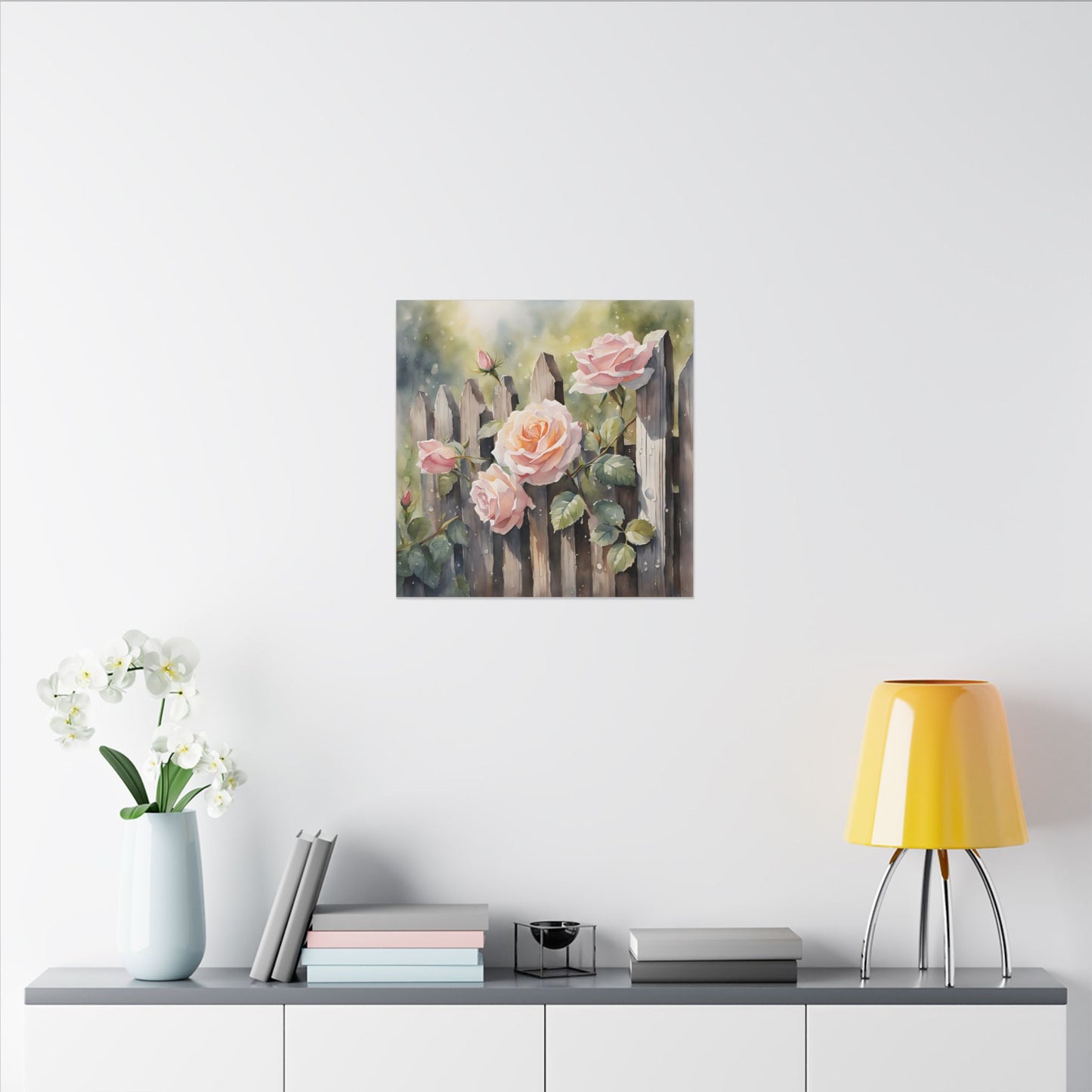 Matte Wall Canvas - Rose - Bloom and Grow Collection