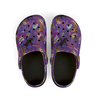 Kid's Foam Clogs - Cowgirl - Periwinkle