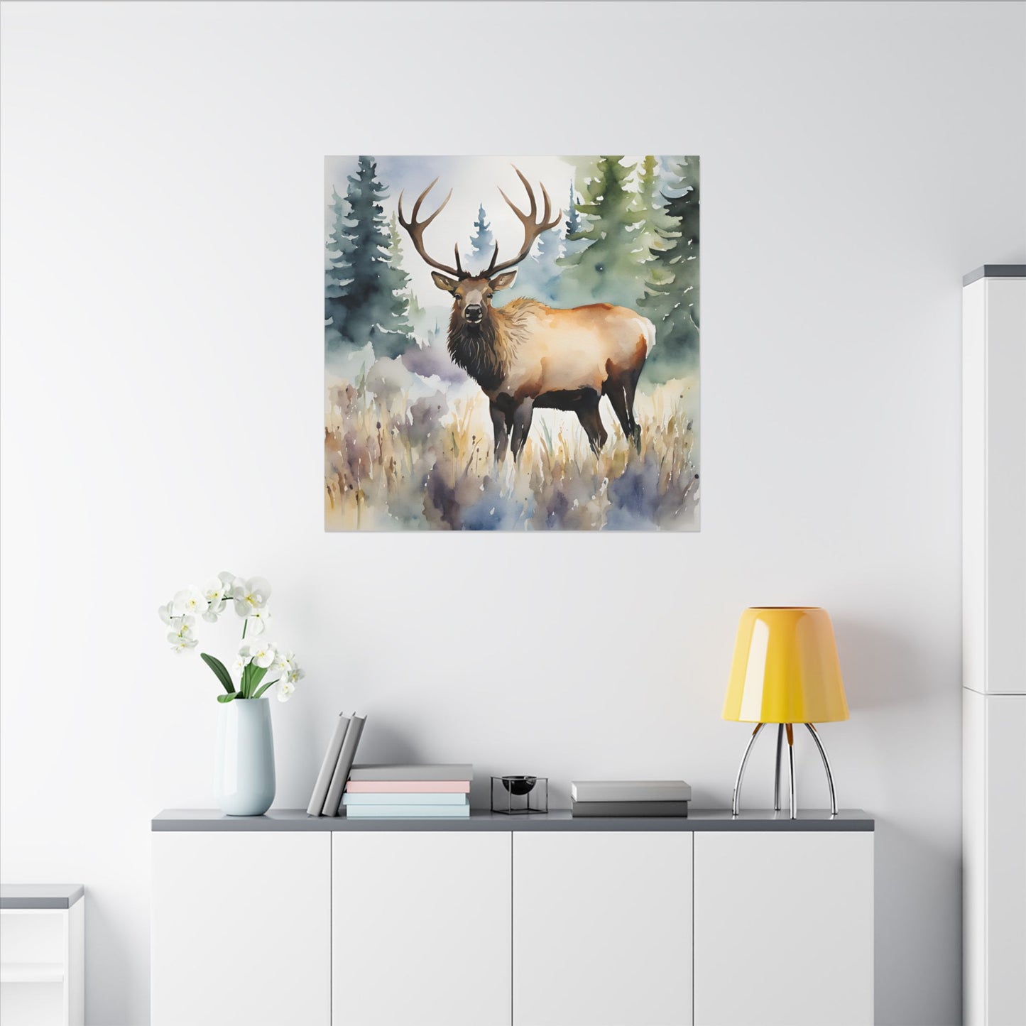 Matte Wall Canvas - Elk - The Great Outdoors Collection