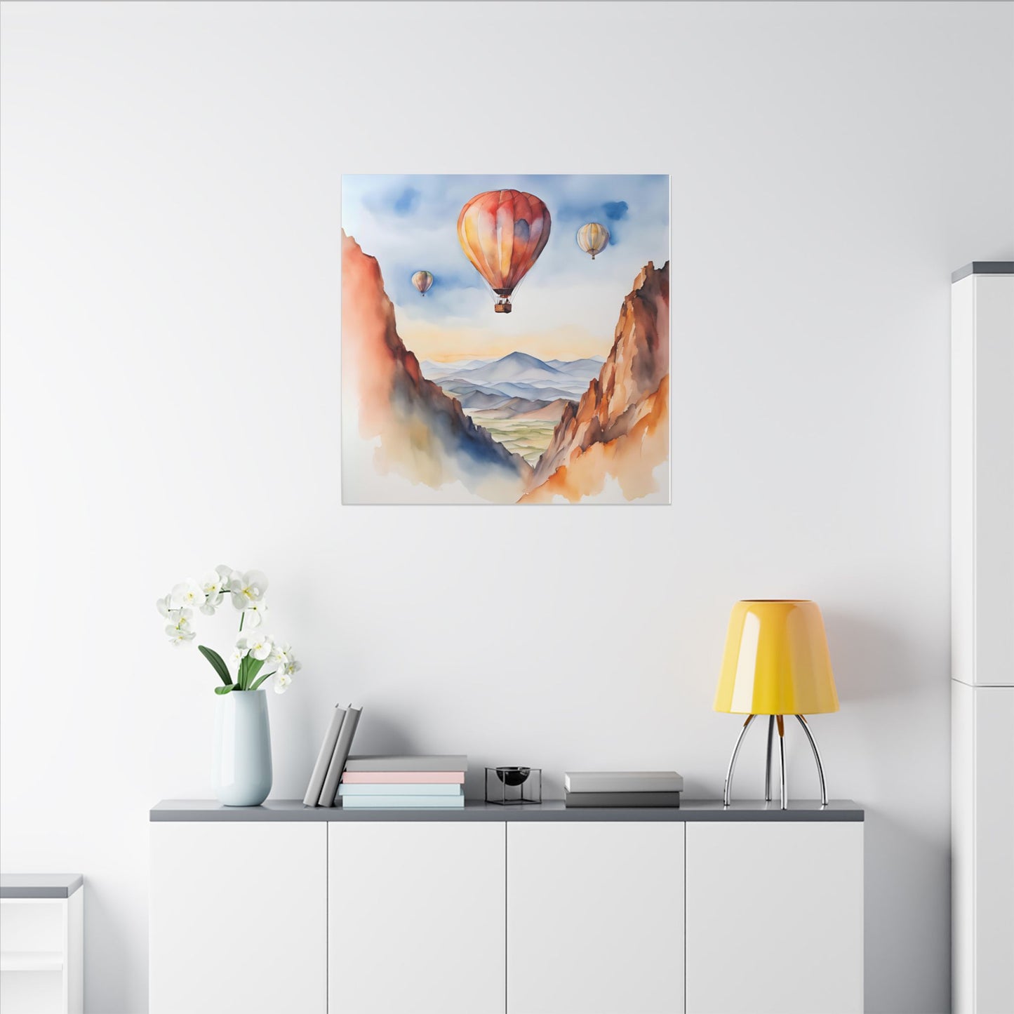 Matte Wall Canvas - Hot Air Balloons - Wheels & Wings Collection