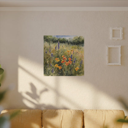 Matte Wall Canvas - Texas Wildflower - Bloom and Grow Collection