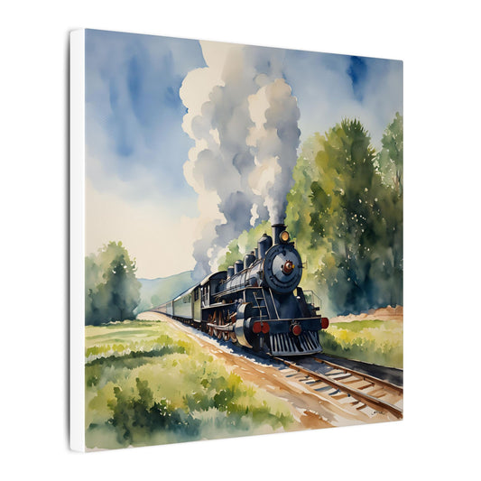 Matte Wall Canvas - Train has left the Station - Wheels & Wings Collection