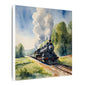 Matte Wall Canvas - Train has left the Station - Wheels & Wings Collection