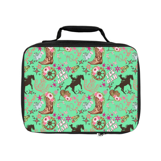 Lunch Bag - Cowgirl - Mint Green