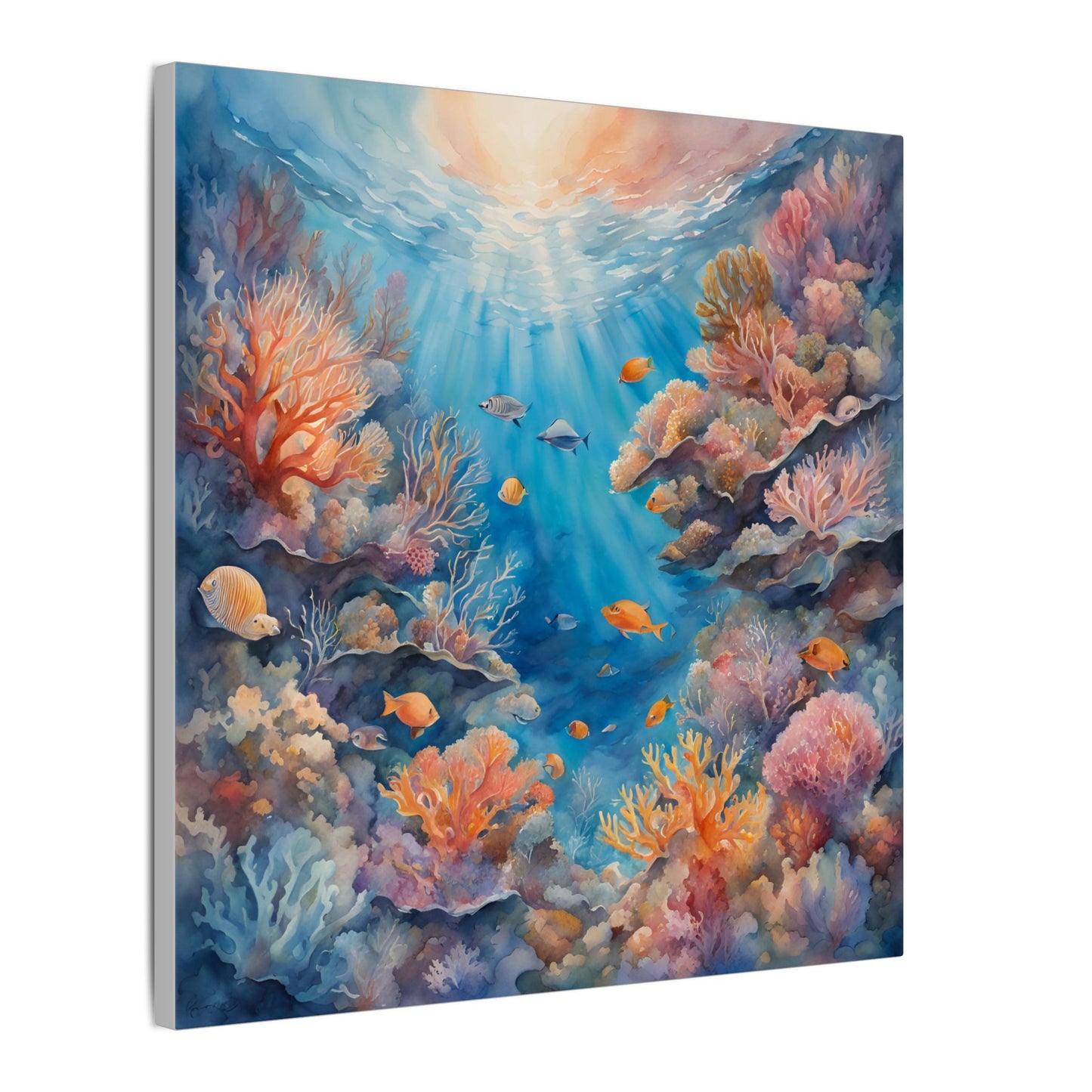 Matte Wall Canvas - Reef Life - Neptune's Nursery Collection
