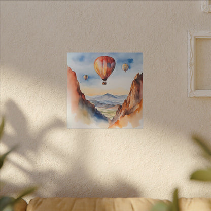 Matte Wall Canvas - Hot Air Balloons - Wheels & Wings Collection