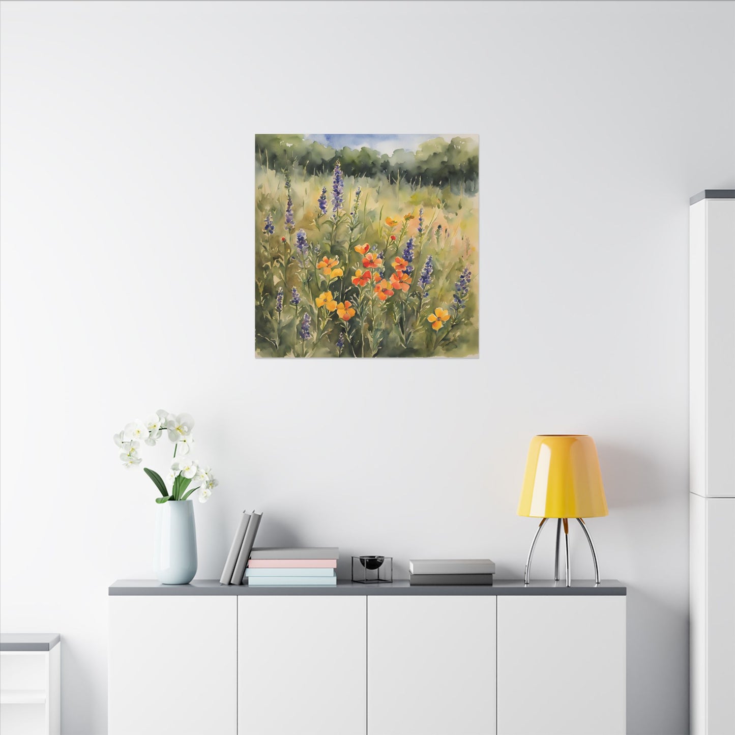 Matte Wall Canvas - Texas Wildflower - Bloom and Grow Collection