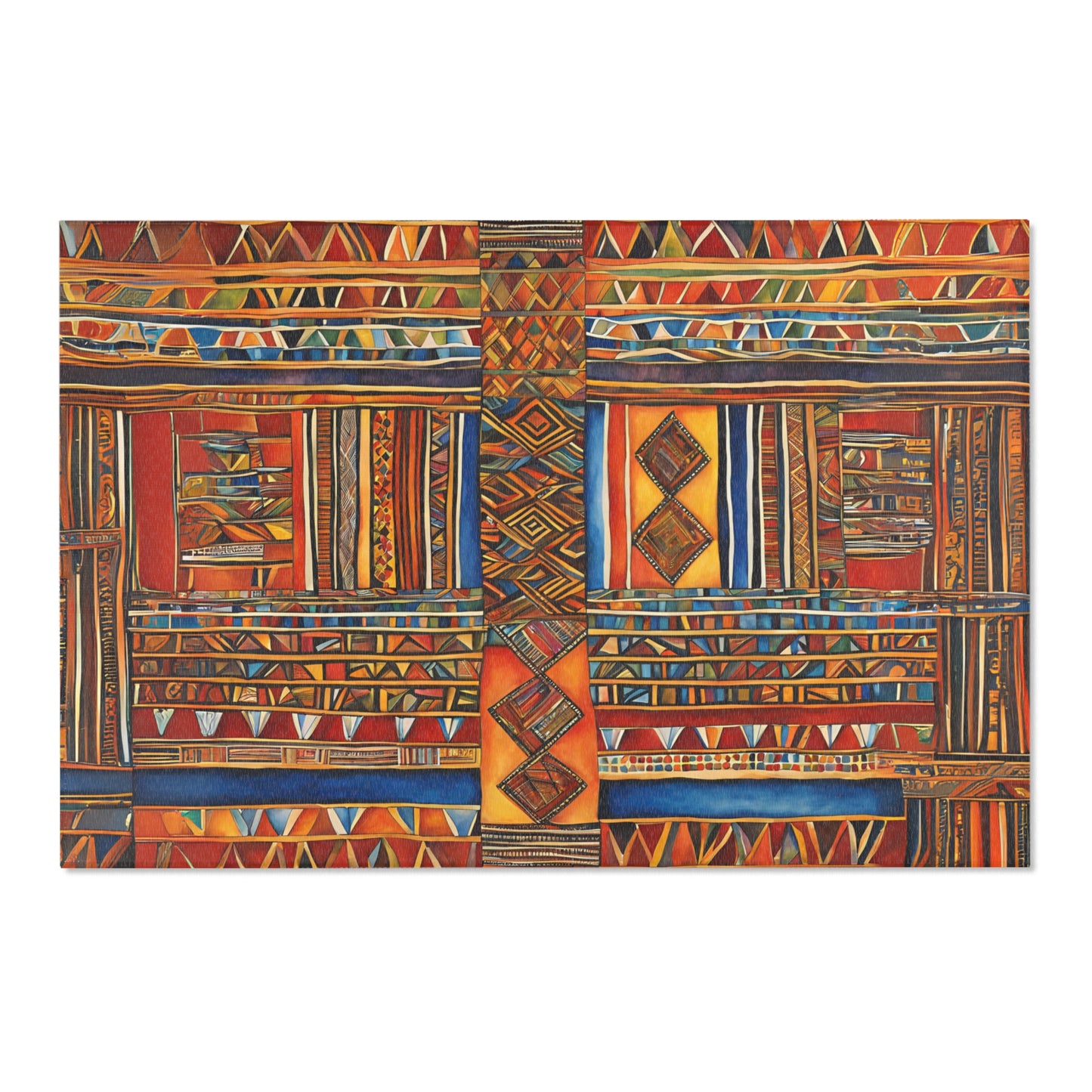 Area Rug - Geometric B - African Safari Collection