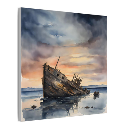 Matte Wall Canvas - Shipwreck - Neptune's Nursery Collection