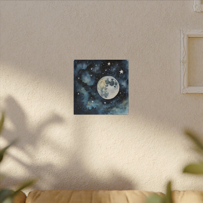 Matte Wall Canvas - Moon - Beyond the Stars Collection