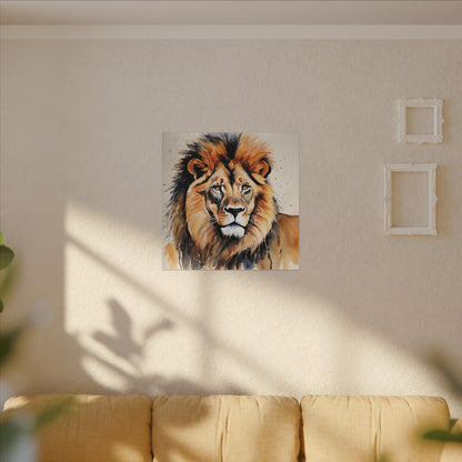 Matte Wall Canvas - Lion's Mane - African Safari Collection