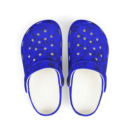 Kid's Foam Clogs - Drums - True Blue