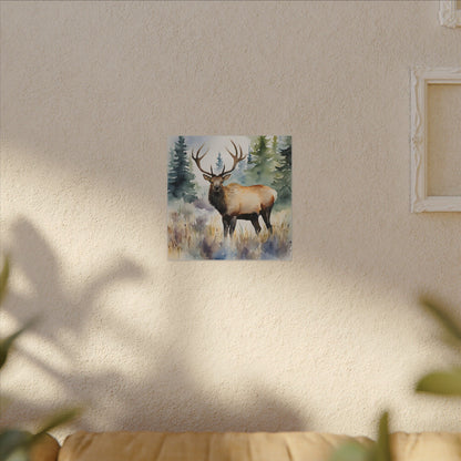 Matte Wall Canvas - Elk - The Great Outdoors Collection