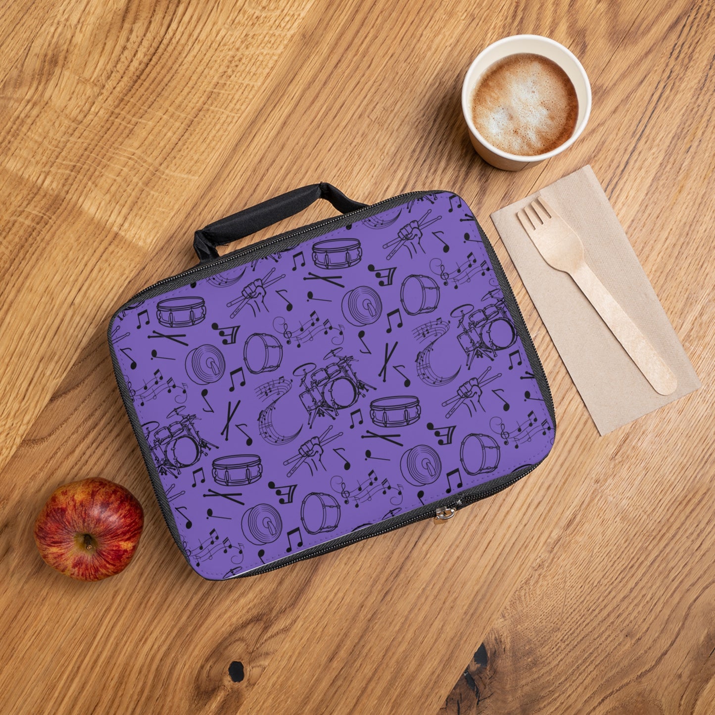 Lunch Bag - Drums - Periwinkle
