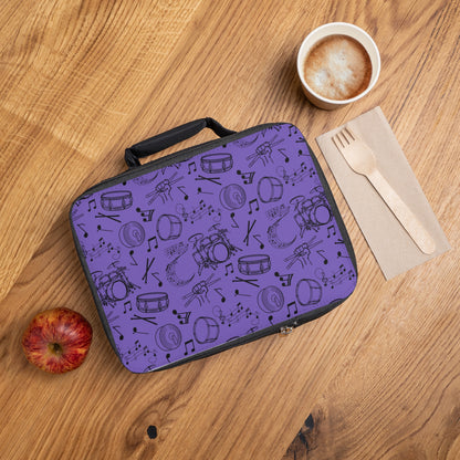 Lunch Bag - Drums - Periwinkle