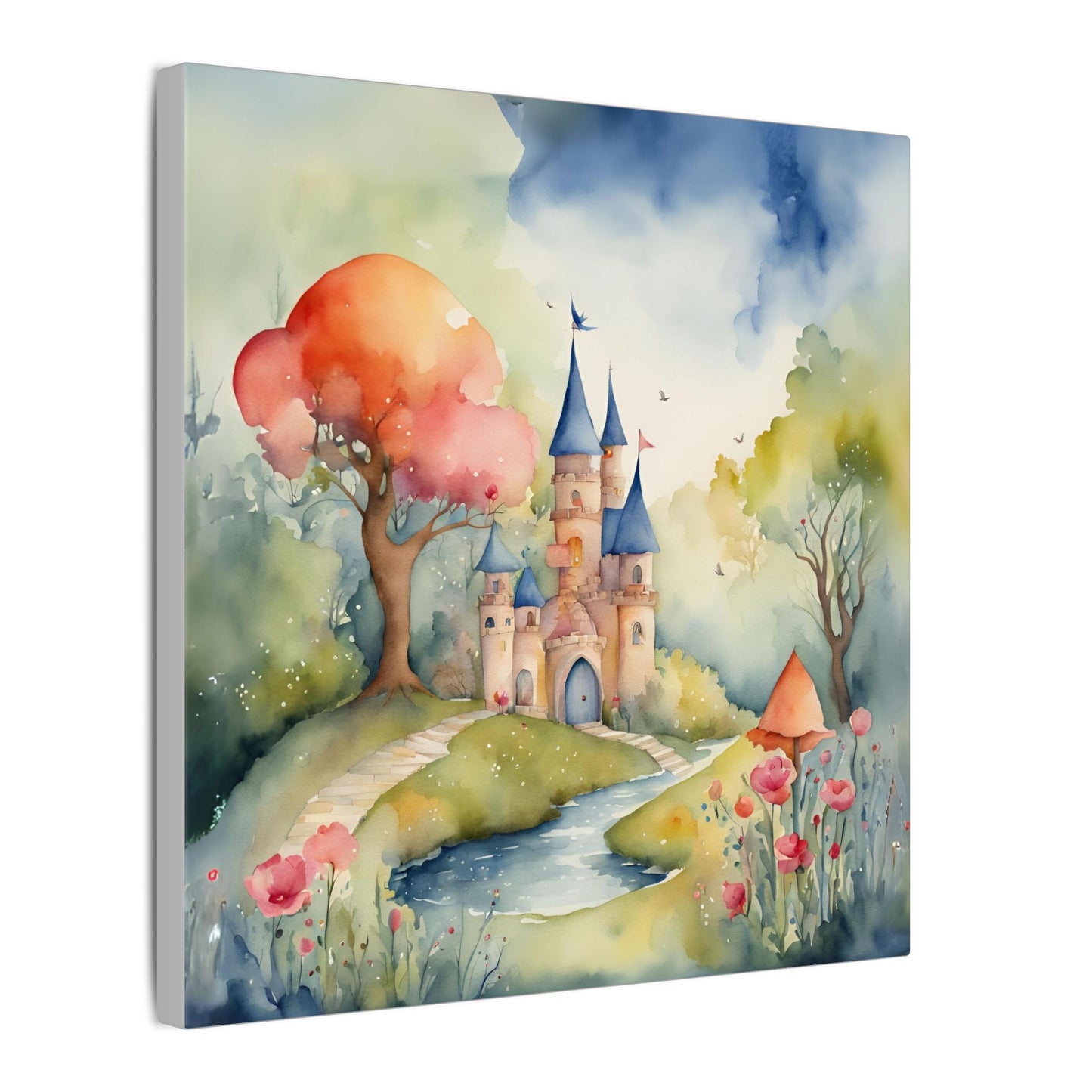 Matte Wall Canvas - Castlescape - Storybook Dreams Collection