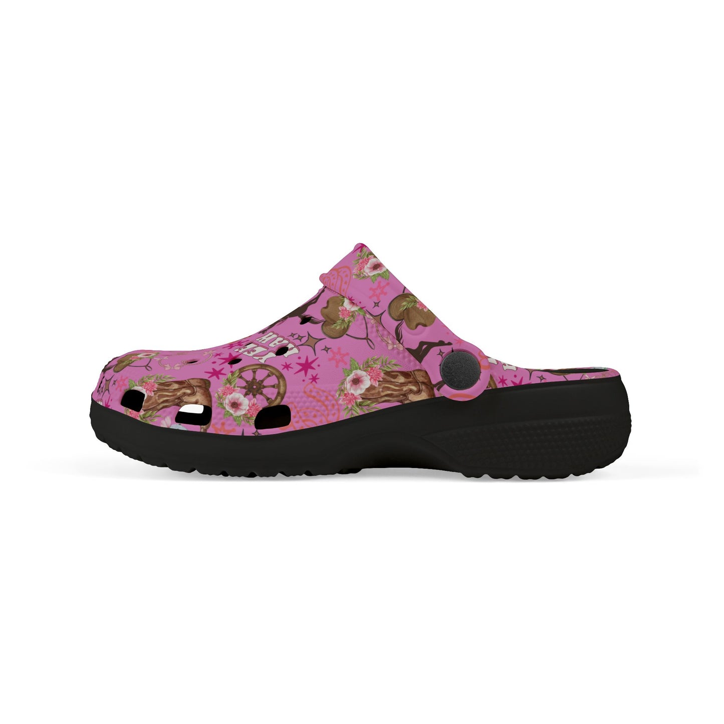 Kid's Foam Clogs - Cowgirl - Bubblegum