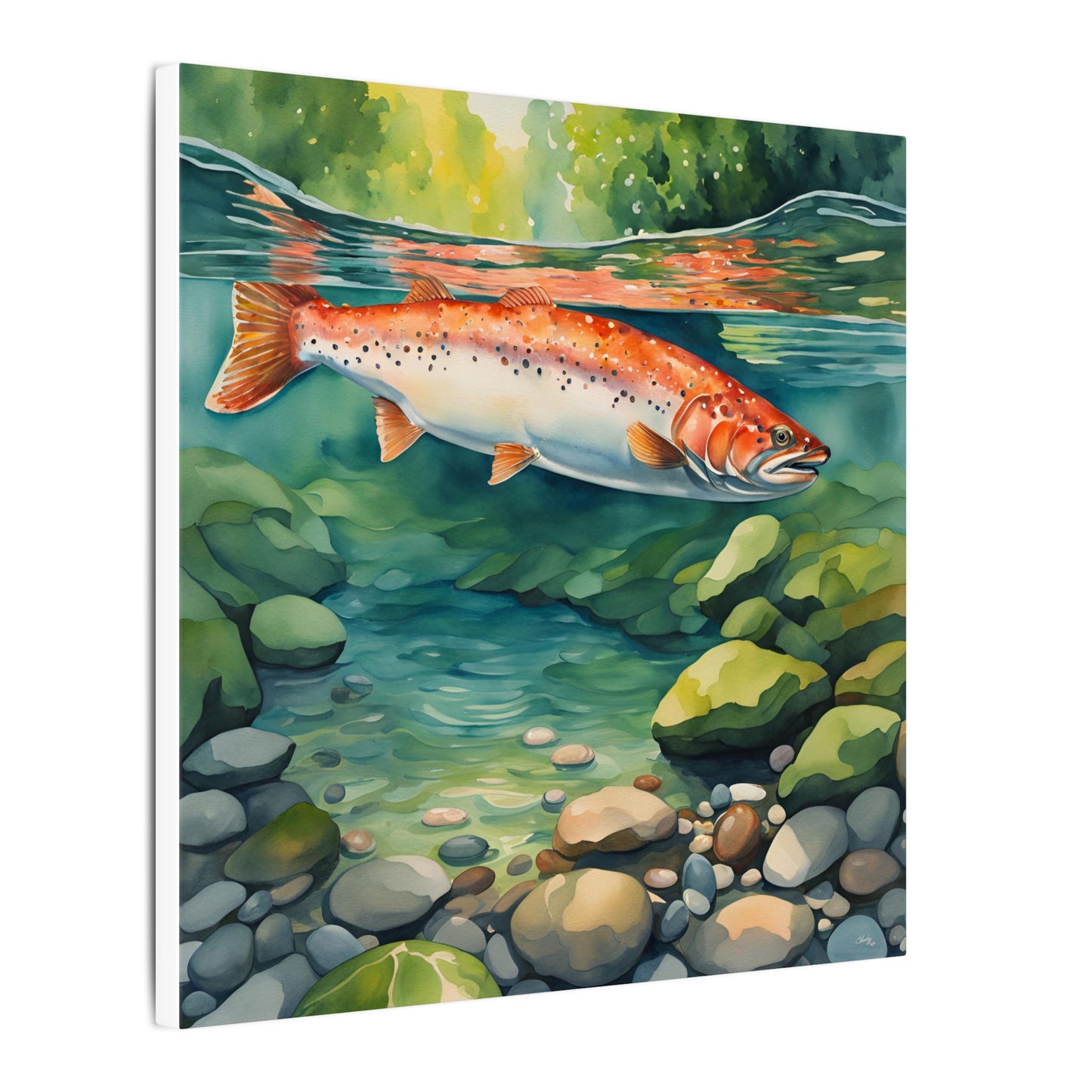 Matte Wall Canvas - Salmon - The Great Outdoors Collection