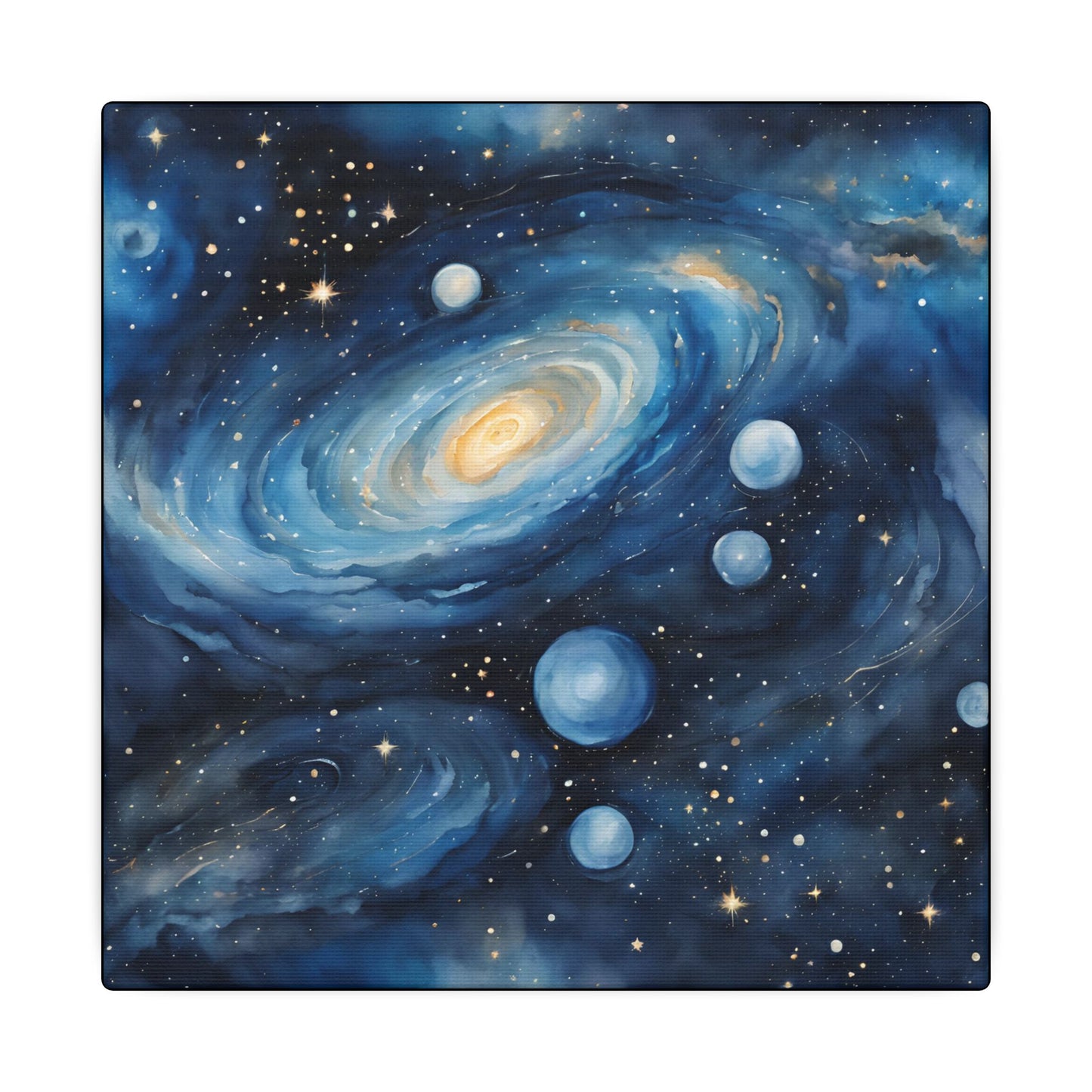 Matte Wall Canvas - Blue Galaxy - Beyond the Stars Collection