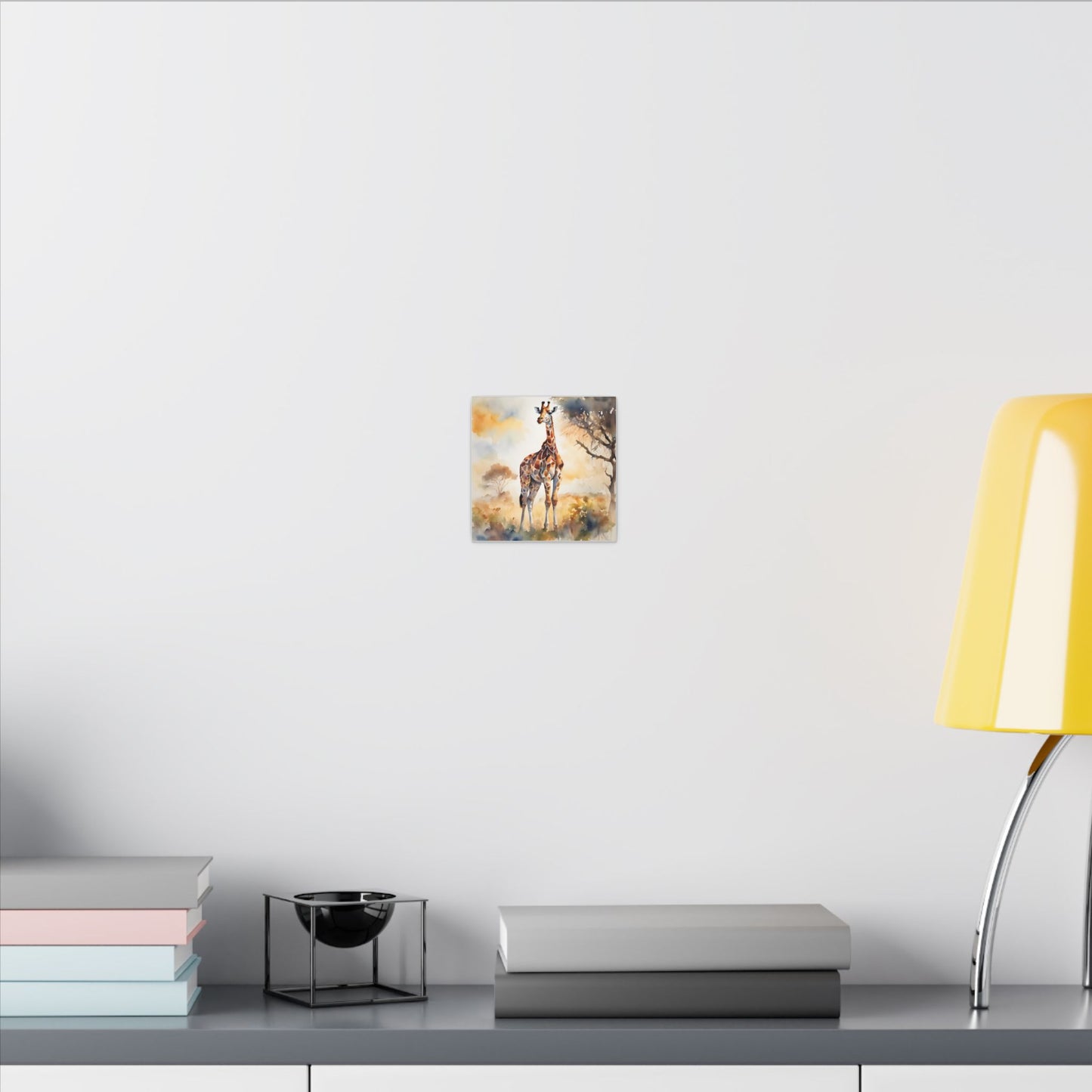 Matte Wall Canvas - Giraffe - African Safari Collection