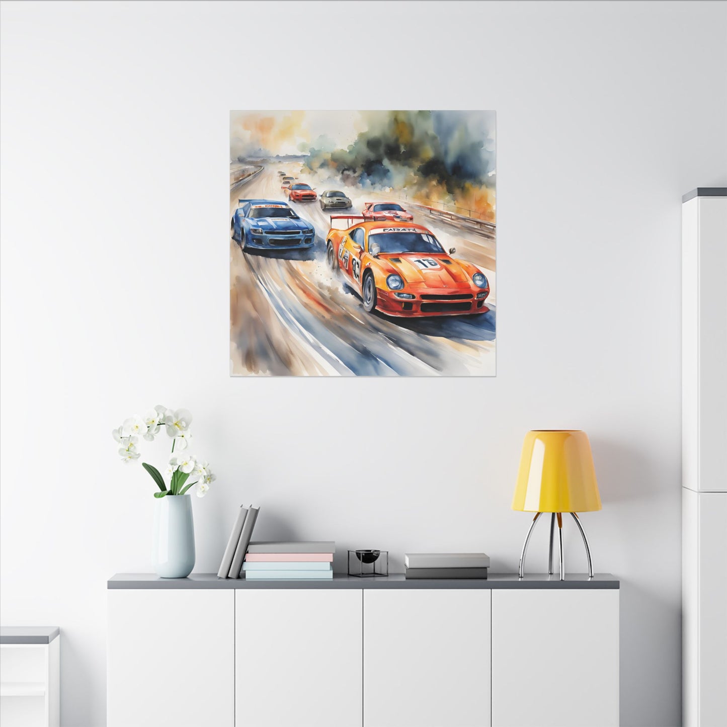 Matte Wall Canvas - Race Day - Wheels & Wings Collection