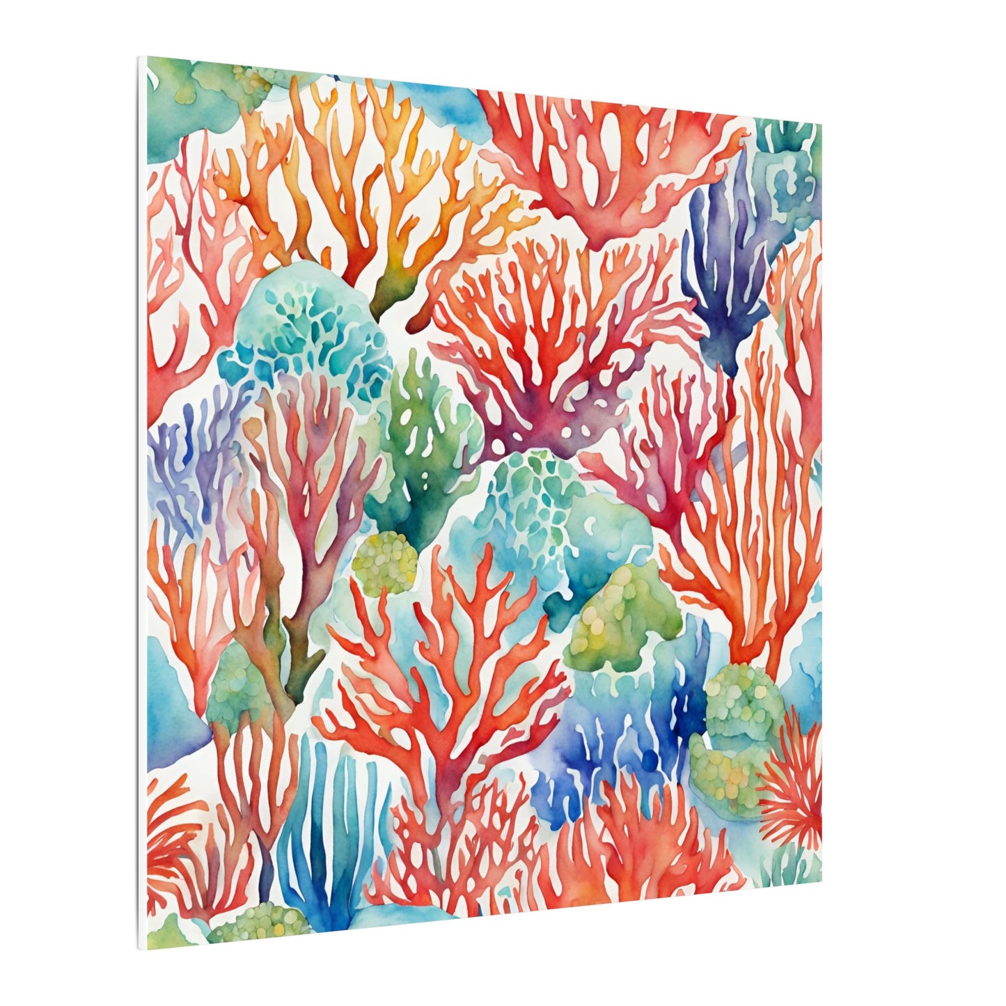 Matte Wall Canvas - Coral - Neptune's Nursery Collection