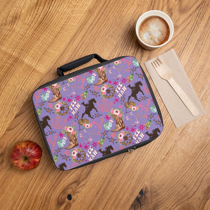 Lunch Bag - Cowgirl - Lavender